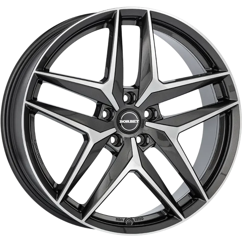 Borbet Z anthracite polished 7,50x18 5x112,00 ET43,00
