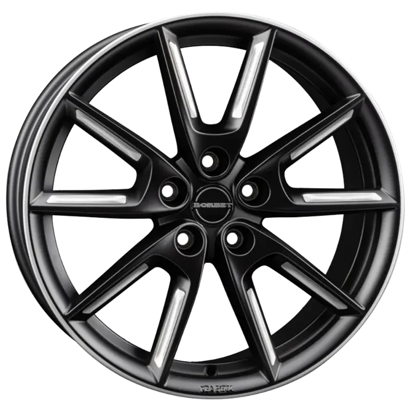 Borbet LX19 black matt silver spoke rim 8,00x19 5x112,00 ET44,00