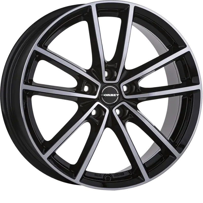 Borbet W black polished 8,00x20 5x114,30 ET36,00