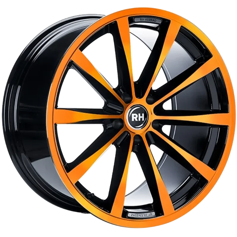RH Alurad GT Rad Black Polished Orange 10,50x21 5x120,00 ET40,00