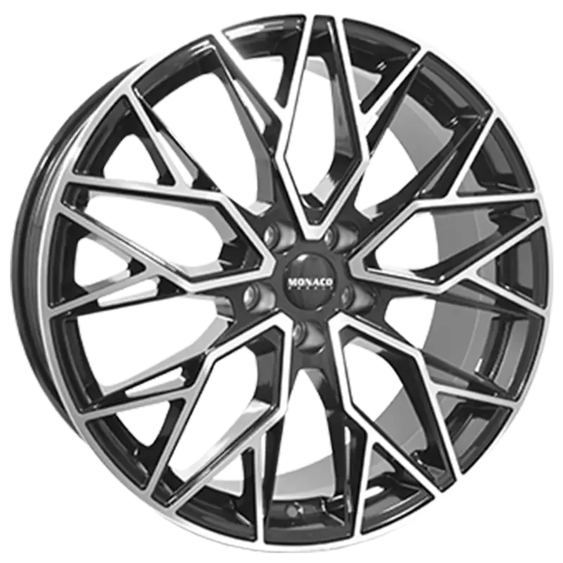 MONACO WHEELS Grand Prix 15 FF Black Polished 8,00x20 5x112,00 ET44,50