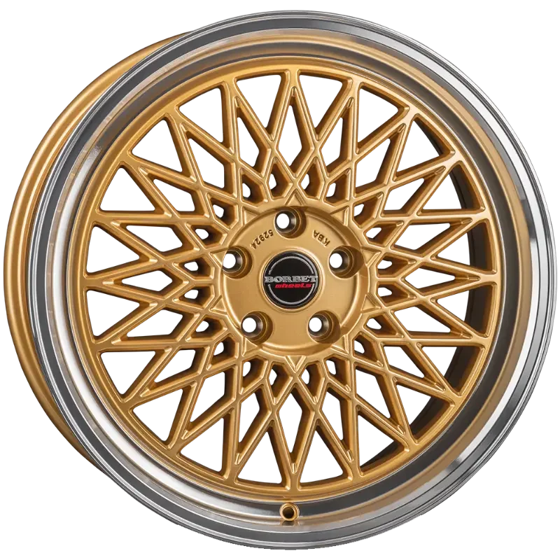 Borbet B gold rim polished 8,00x17 5x112,00 ET45,00